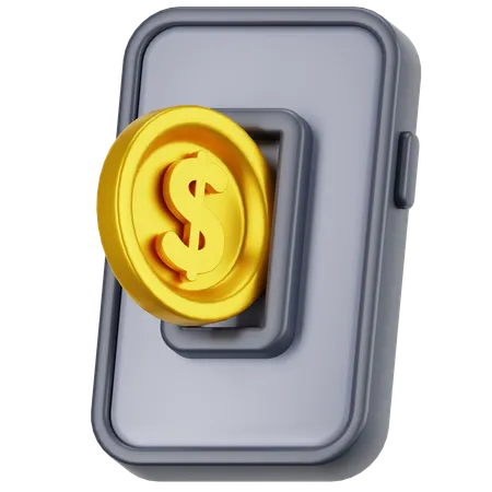 Mobile Transaction  3D Icon