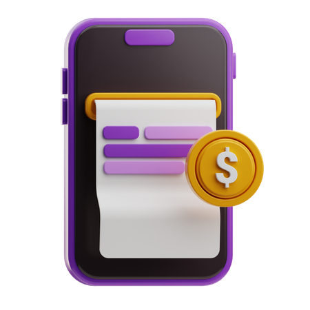 Mobile Transaction  3D Icon