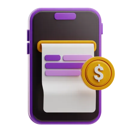 Mobile Transaction  3D Icon