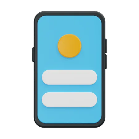 Mobile Ui  3D Icon