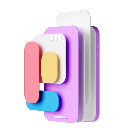 Mobile Ui  3D Icon