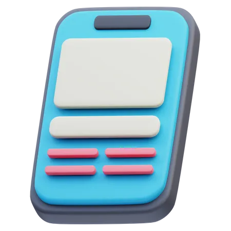 Mobile Ui  3D Icon