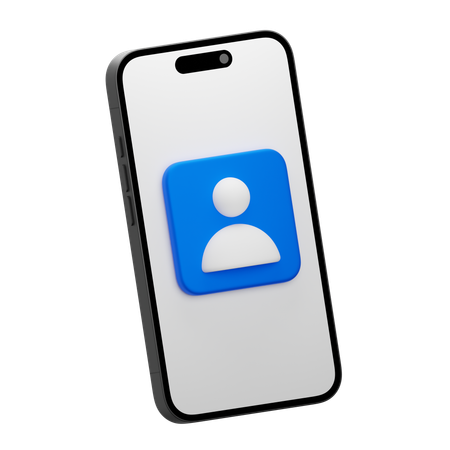 Mobile User  3D Icon