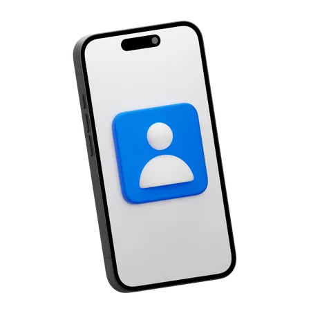 Mobile User  3D Icon
