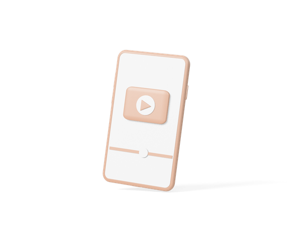 Mobile Video  3D Icon