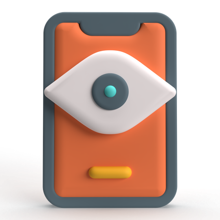 Mobile View  3D Icon