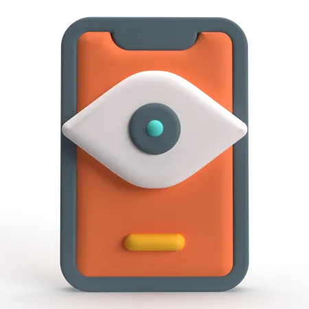 Mobile View  3D Icon