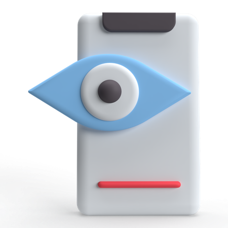 Mobile View  3D Icon