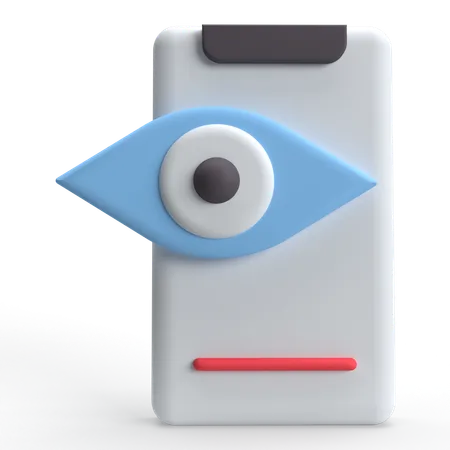 Mobile View  3D Icon