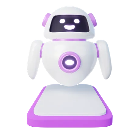 3 D Illustration Of Mobile Virtual Assistant 3D Icon