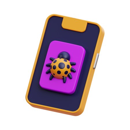 Mobile Virus  3D Icon