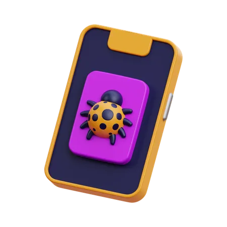 Mobile Virus  3D Icon