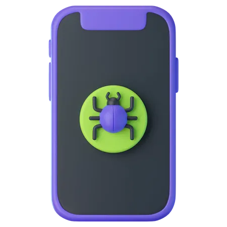 Mobile Virus  3D Icon