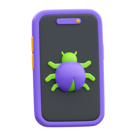 Mobile Virus  3D Icon