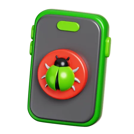 Mobile Virus Infection  3D Icon