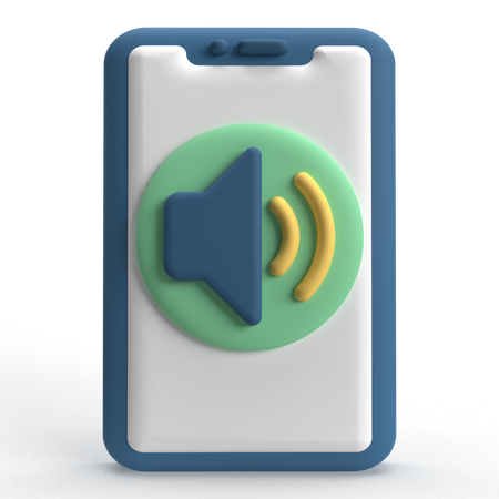 Mobile Volume  3D Icon