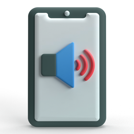 Mobile Volume  3D Icon