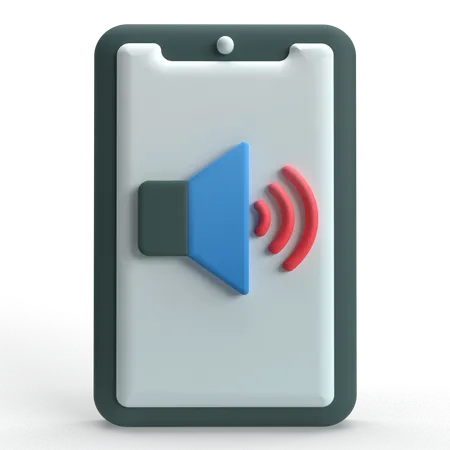 Mobile Volume  3D Icon
