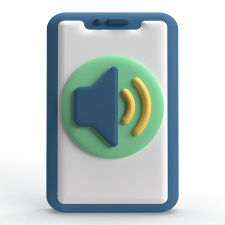 Mobile Volume  3D Icon