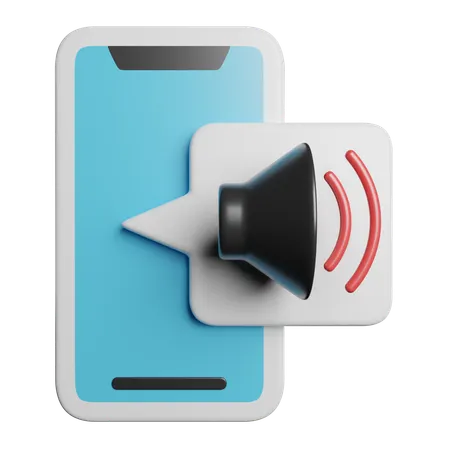 Mobile Volume  3D Icon