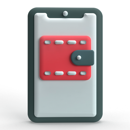 Mobile Wallet  3D Icon