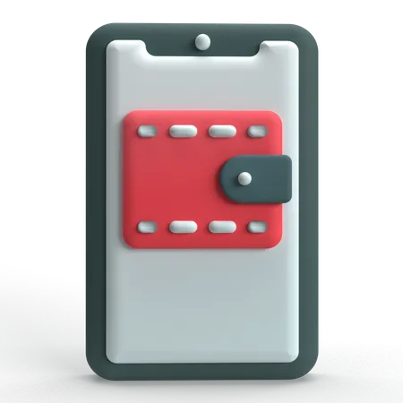 Mobile Wallet  3D Icon