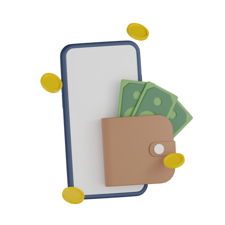 Mobile Wallet  3D Icon