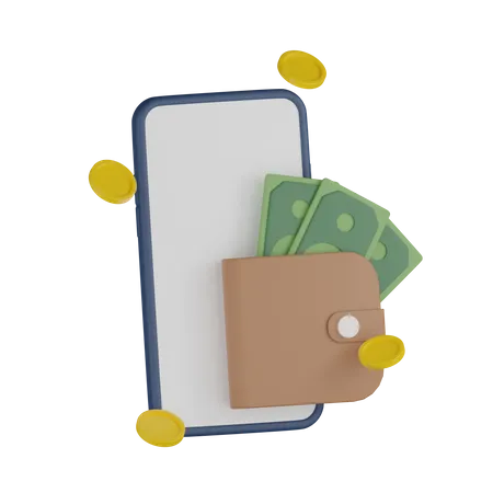 Mobile Wallet  3D Icon