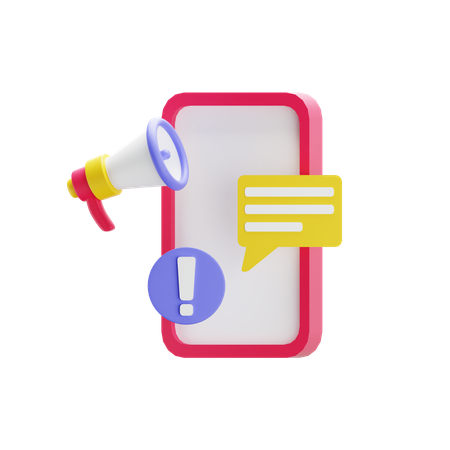 Mobile Werbung  3D Icon