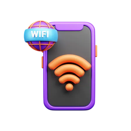 Wi-Fi mobile  3D Icon