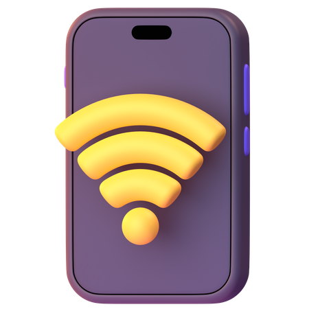 Mobile Wifi  3D Icon