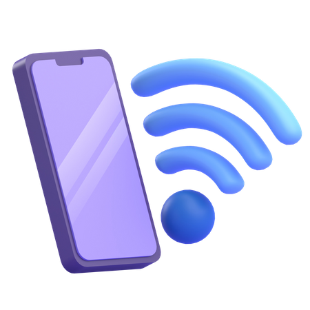 Mobile WIFI  3D Icon