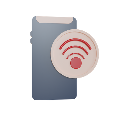 Mobile Wifi  3D Illustration