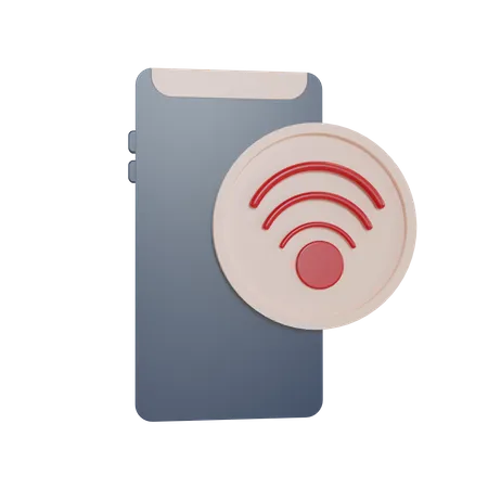 Mobile Wifi  3D Illustration