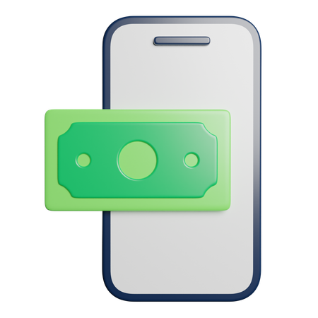 Mobiles Bezahlen  3D Icon