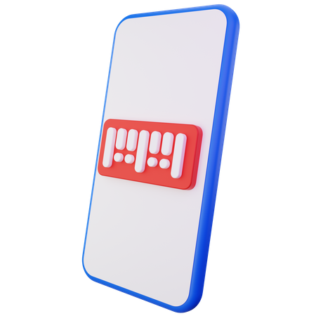 Scannen mobiler Zahlungen  3D Icon