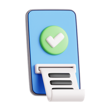 Mobiler Beleg  3D Icon