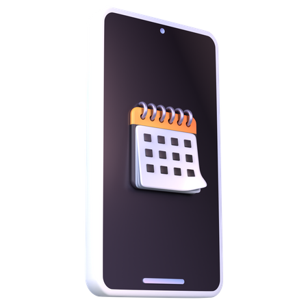 Mobiler Kalender  3D Icon