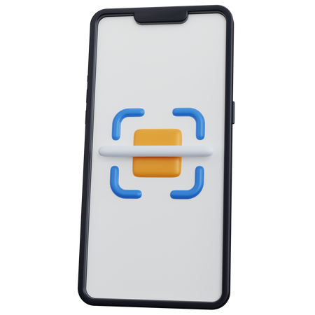 Mobiler Scanner  3D Icon