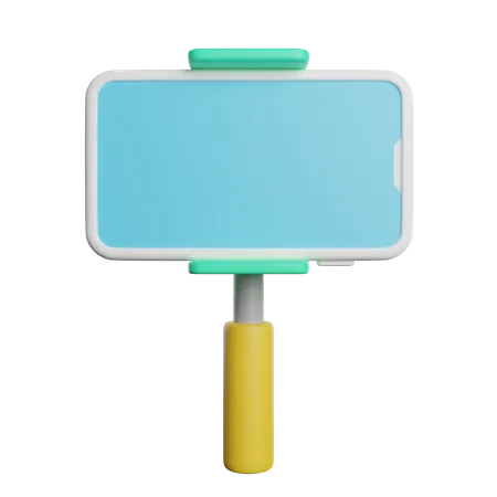 Mobiler Selfie-Stick  3D Icon