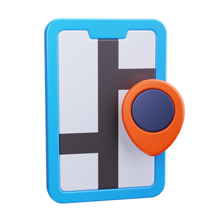 Mobiler Standort  3D Icon