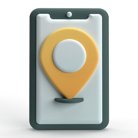 Mobiler Standort  3D Icon