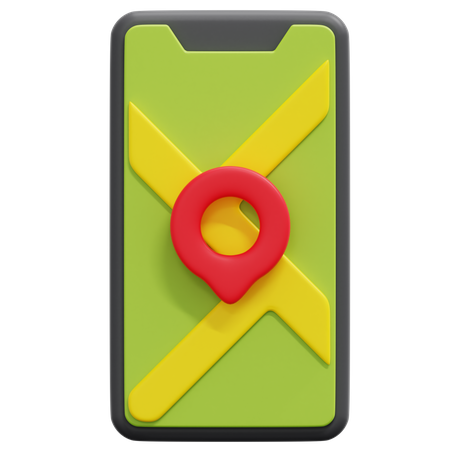 Mobiler Standort  3D Icon