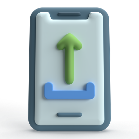 Mobiler Upload  3D Icon