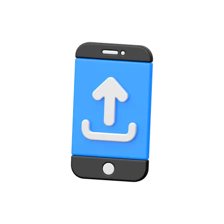 Mobiler Upload  3D Icon