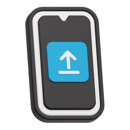 Mobiler Upload  3D Icon