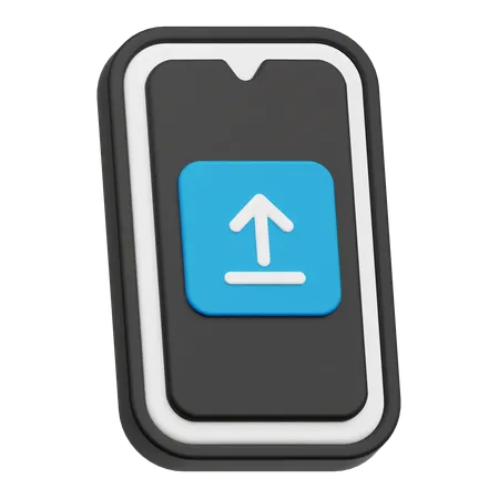 Mobiler Upload  3D Icon