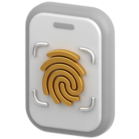 Mobiles Fingerschloss  3D Icon