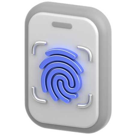 Mobiles Fingerschloss  3D Icon