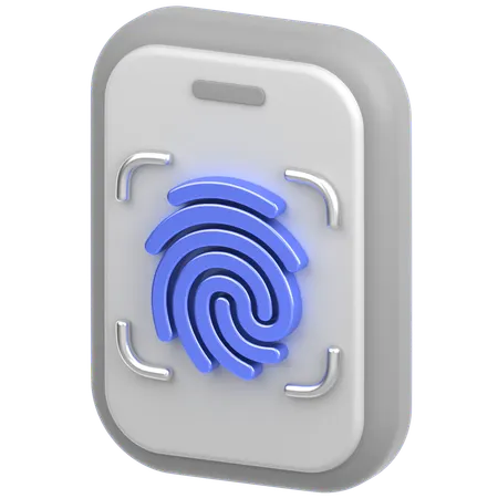 Mobiles Fingerschloss  3D Icon